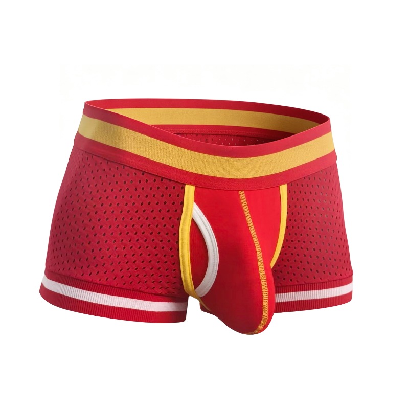 Mesh Sport Boxer - Męskie bokserki z siateczki, wypukła kieszonka