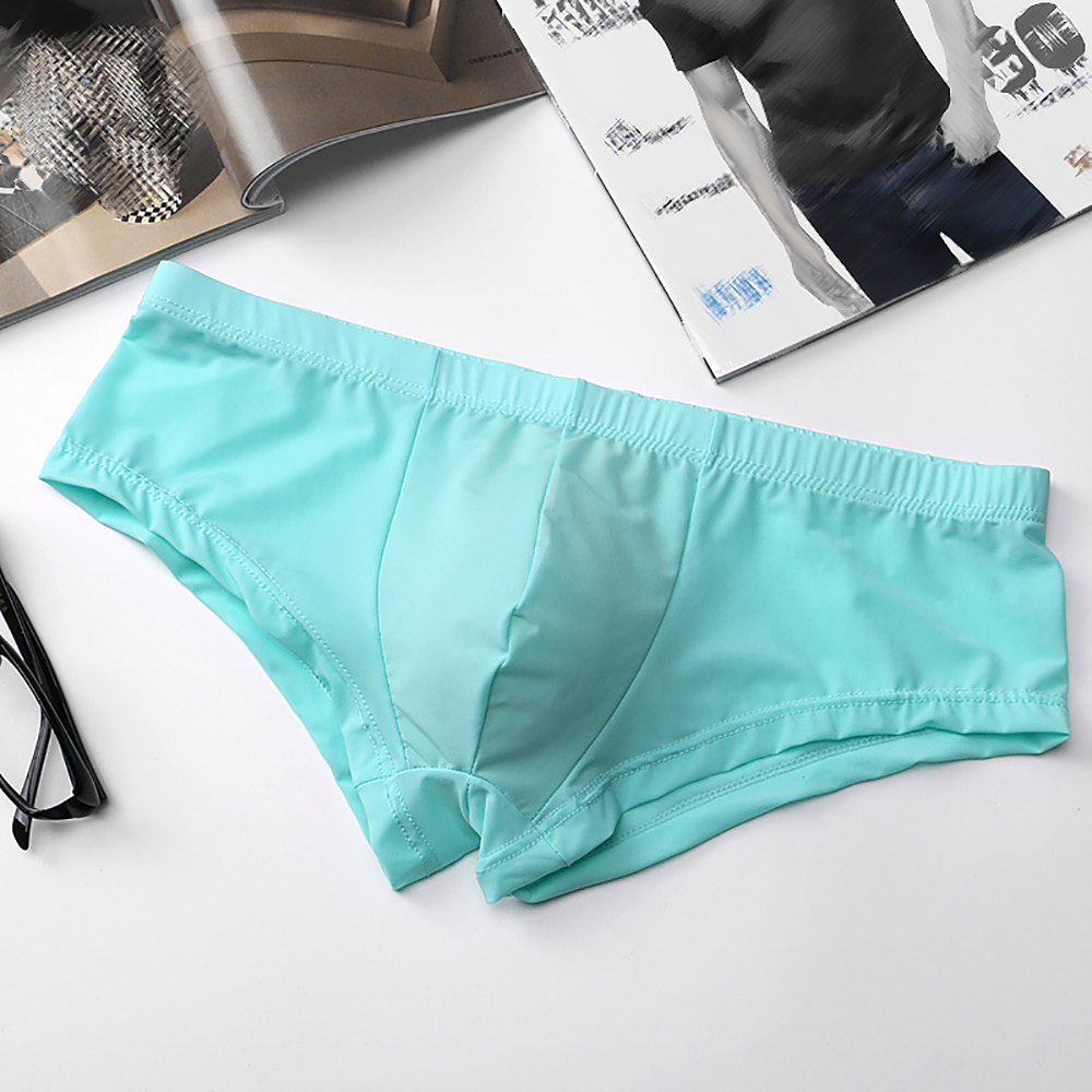 Boxer Shorts Modal - Męskie bokserki slipy z jedwabiu lodowego,