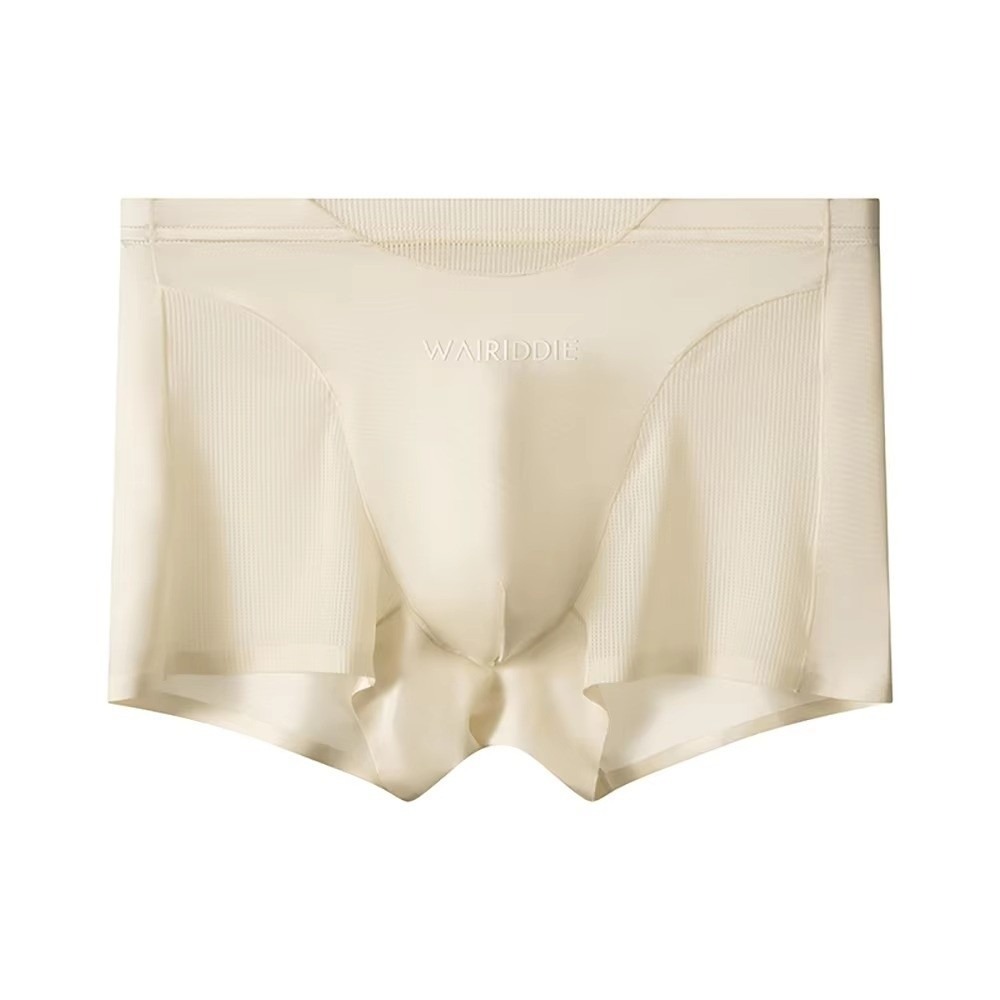 Mesh Sport Boxer - Prosta, siateczkowa bielizna z jedwabiu lodowego,
