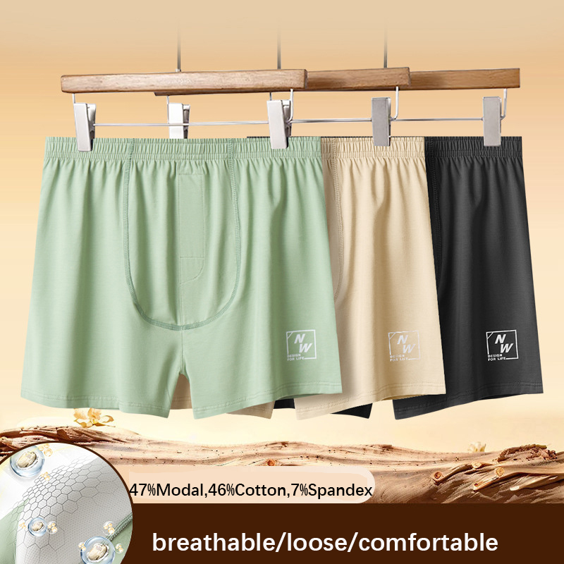 Męskie bokserki w jednolitym k – Boxer Shorts Modal recenzja i cena