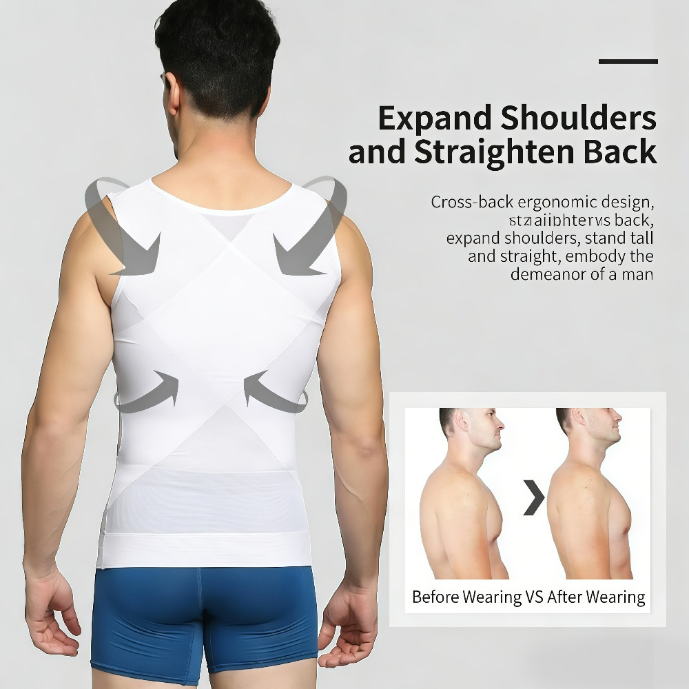Męska kamizelka modelująca bez – Sleeveless Undershirt recenzja i cena
