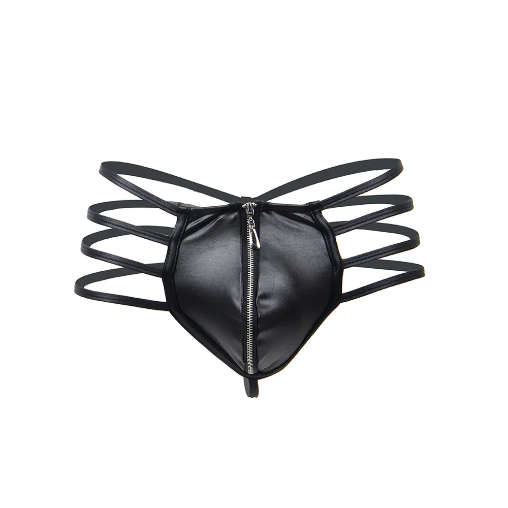 Męskie stringi z imitacji skór – Jockstrap Athletic recenzja i cena